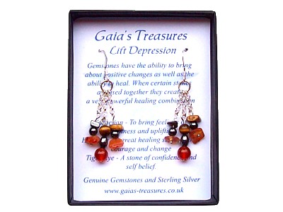 Gaia's Treasures - Lift Depression Chandelier Earrings